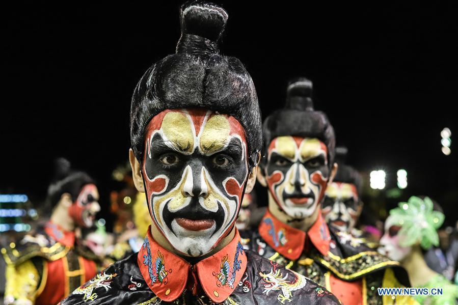 BRAZIL-SAO PAULO-CARNIVAL-CHINA-INSPIRED SAMBA SHOW