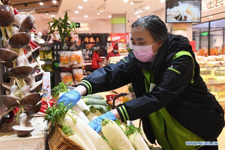 CHINA-BEIJING-SUPERMARKET-PREVENTION MEASURES (CN)