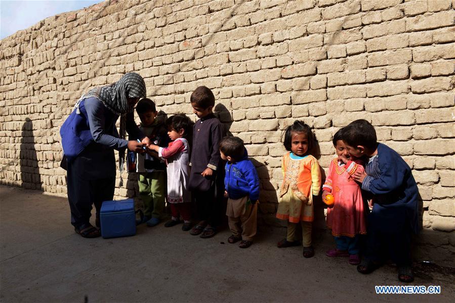 AFGHANISTAN-KANDAHAR-POLIO VACCINATION