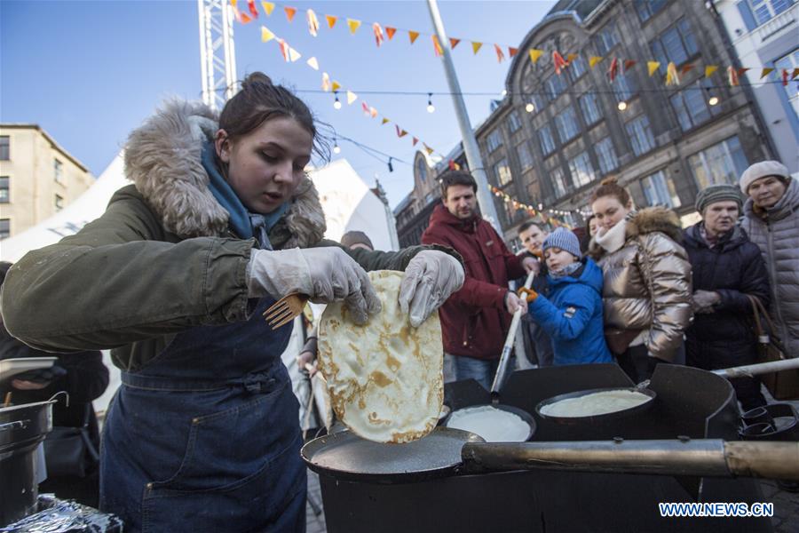 LATVIA-RIGA-MASLENITSA FESTIVAL 