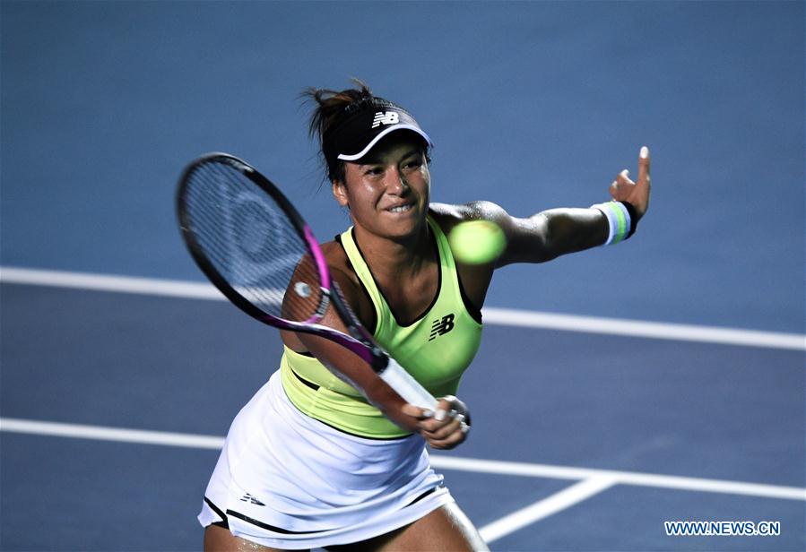 Highlights of WTA Mexican Open women's singles final match Xinhua