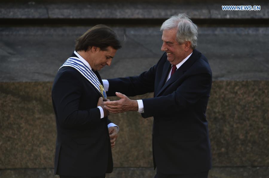 URUGUAY-MONTEVIDEO-PRESIDENT-INAUGURATION-LUIS LACALLE POU 