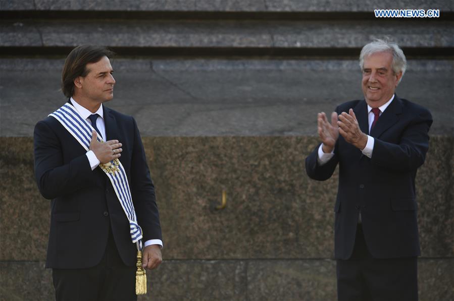 URUGUAY-MONTEVIDEO-PRESIDENT-INAUGURATION-LUIS LACALLE POU 