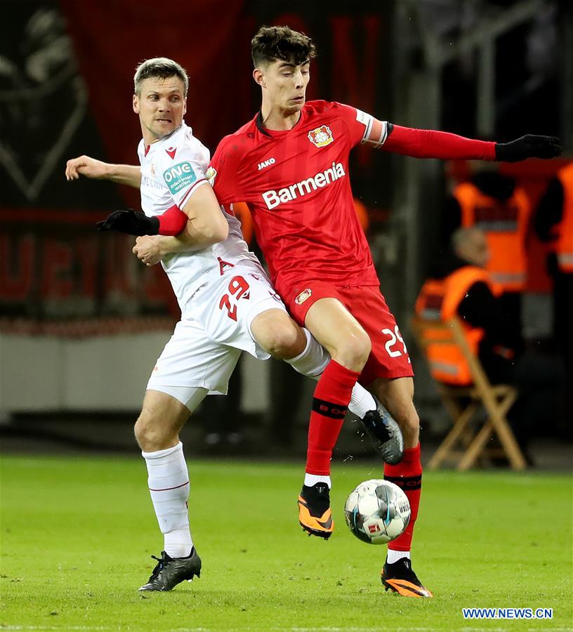 (SP)GERMANY-LEVERKUSEN-FOOTBALL-GERMAN CUP-LEVERKUSEN VS UNION BERLIN