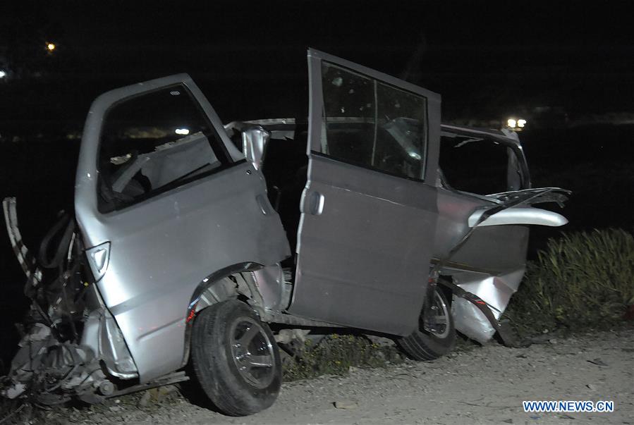 SYRIA-JISR BAGDAD-DAMASCUS-HOMS HIGHWAY-ACCIDENT