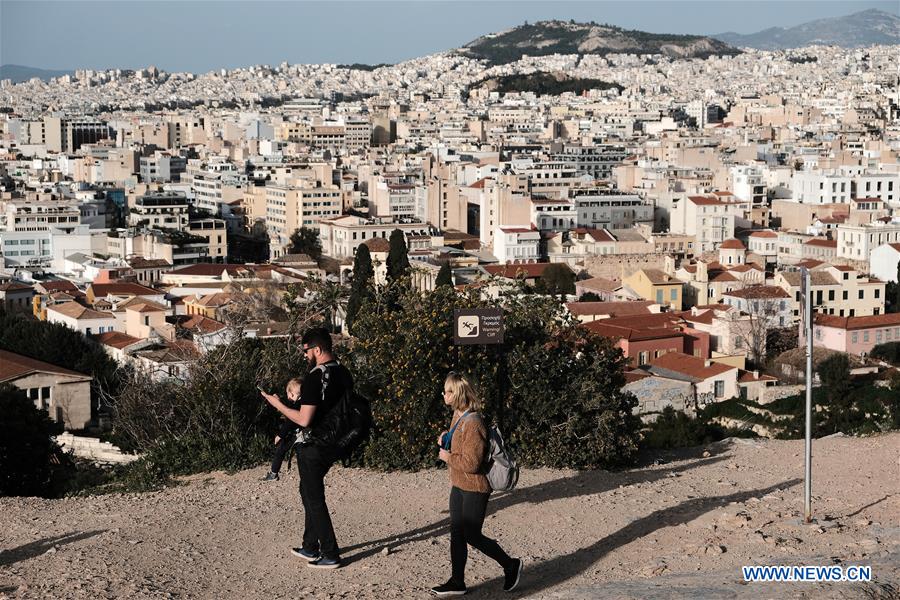 GREECE-ATHENS-FILOPAPPOU HILL-VIEW