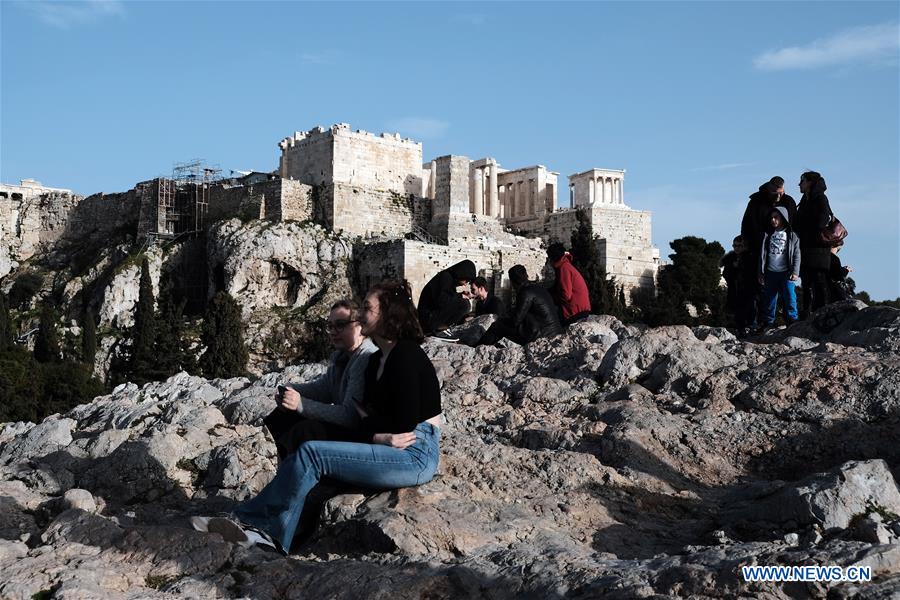 GREECE-ATHENS-FILOPAPPOU HILL-VIEW