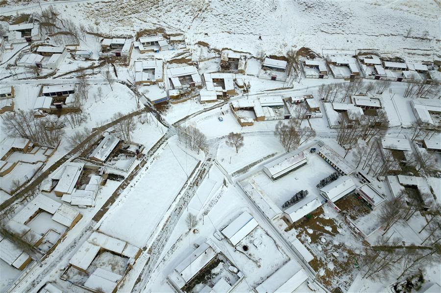 CHINA-GANSU-SNOW SCENERY (CN)