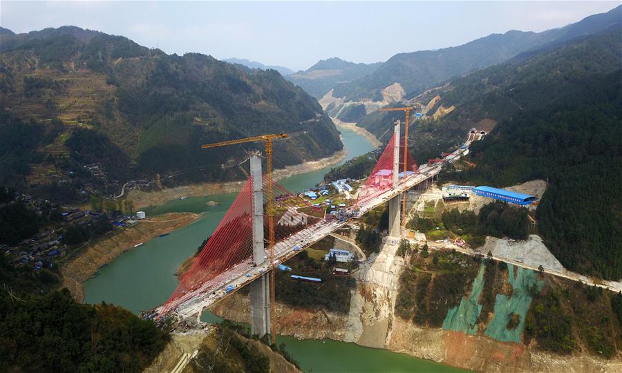 CHINA-GUIZHOU-QINGSHUI RIVER-BRIDGE-CONSTRUCTION (CN)