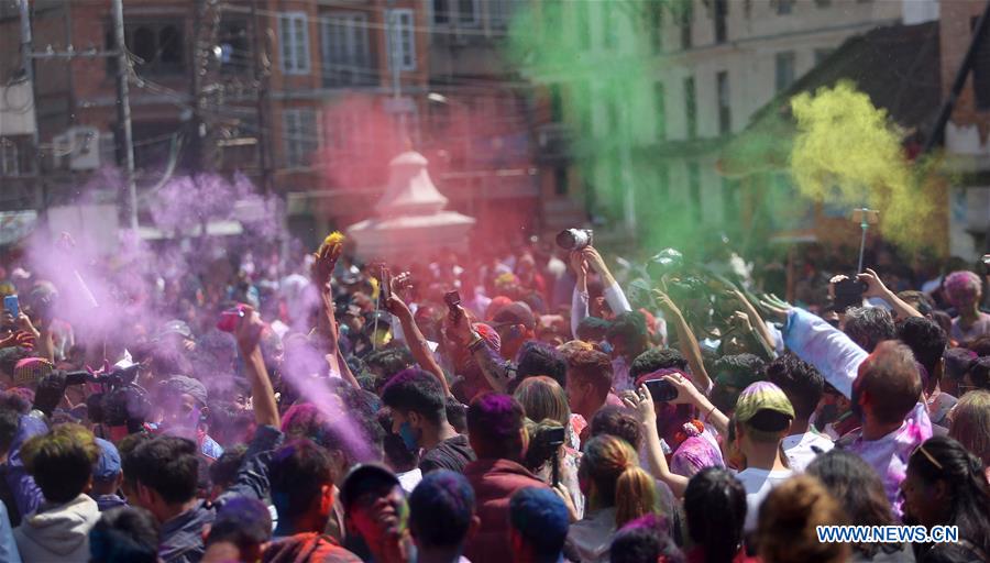 NEPAL-KATHMANDU-HOLI FESTIVAL