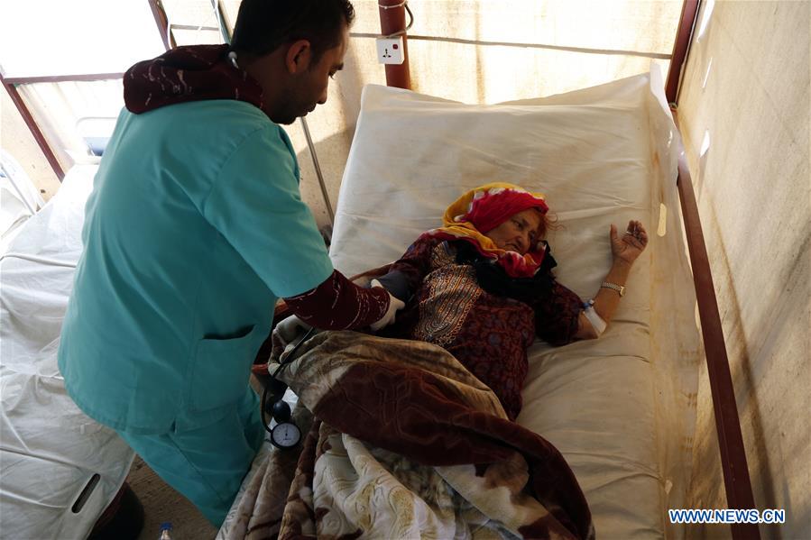 Cholera Infected Woman Receives Medical Treatment In Sanaa Yemen Xinhua Englishnewscn