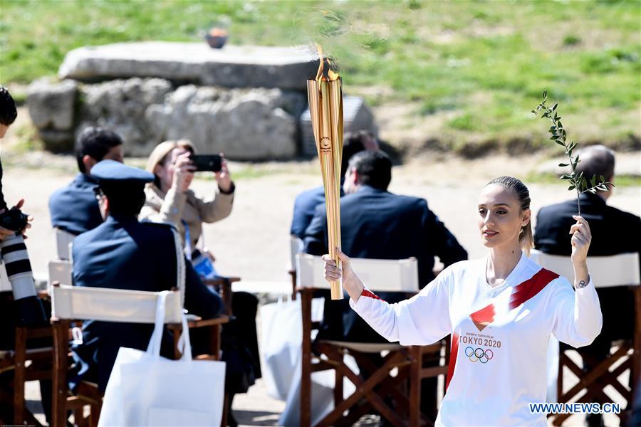 (SP)GREECE-OLYMPIA-TOKYO OLYMPIC GAMES-FLAME LIGHTING CEREMONY