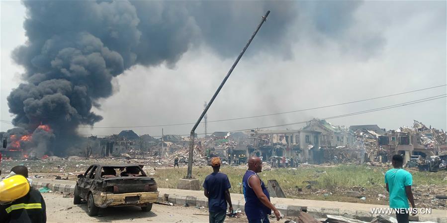 (SPOT NEWS)NIGERIA-LAGOS-OIL PIPELINE EXPLOSION