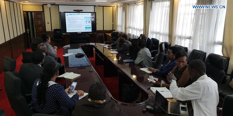 AFRICA-CHINA-COVID-19-VIDEO CONFERENCE-COOPERATION