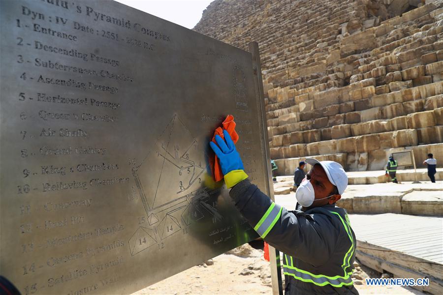 EGYPT-GIZA-PYRAMIDS-DISINFECTION