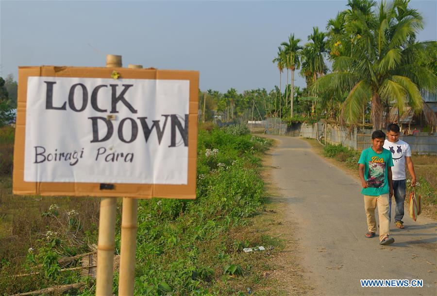 the lockdown due to the covid-19 outbreak, on the outskirts of