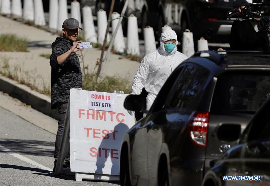 U.S.-LOS ANGELES-CORONAVIRUS-TEST SITE