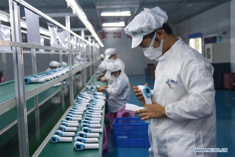 CHINA-HAINAN-MEDICAL SUPPLIES-FOREHEAD THERMOMETER-PRODUCTION (CN)