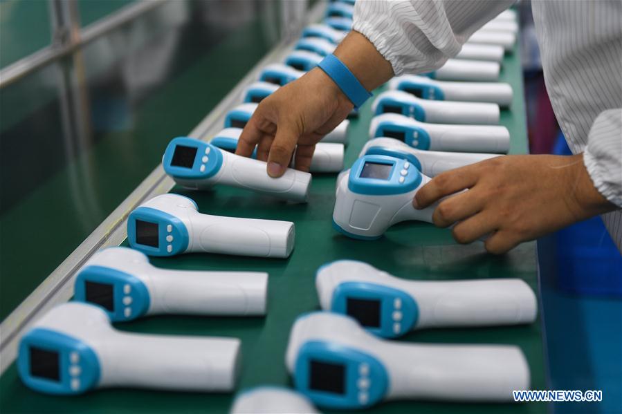 CHINA-HAINAN-MEDICAL SUPPLIES-FOREHEAD THERMOMETER-PRODUCTION (CN)