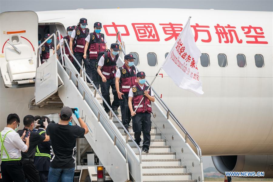 LAOS-VIENTIANE-COVID-19-CHINESE MEDICAL TEAM-ARRIVAL