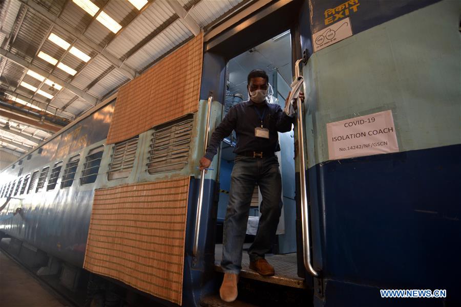 INDIA-GUWAHATI-COVID-19-TRAIN COACHES-ISOLATION WARD