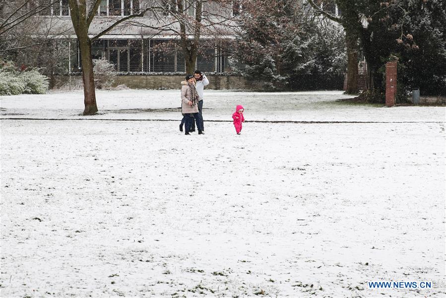 GERMANY-BERLIN-SNOW