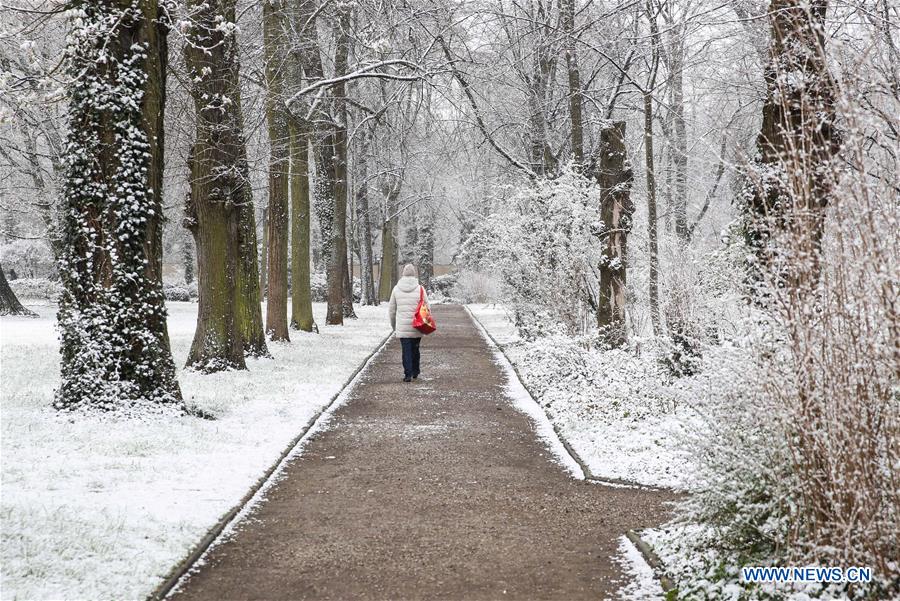 GERMANY-BERLIN-SNOW