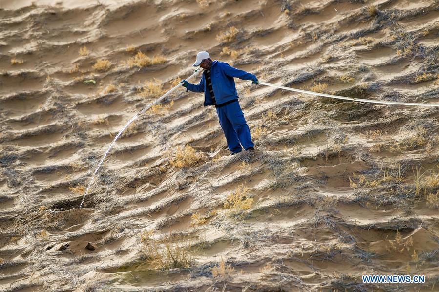 CHINA-INNER MONGOLIA-TENGGER DESERT-DESERTIFICATION CONTROL (CN)