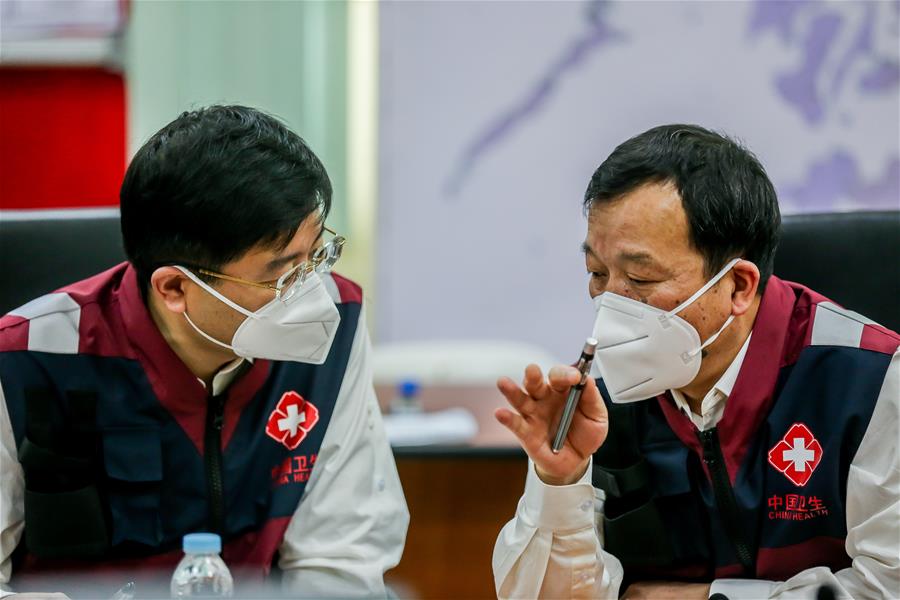 PHILIPPINES-MANILA-COVID-19-CHINESE MEDICAL TEAM-DOH-BRIEFING SESSION