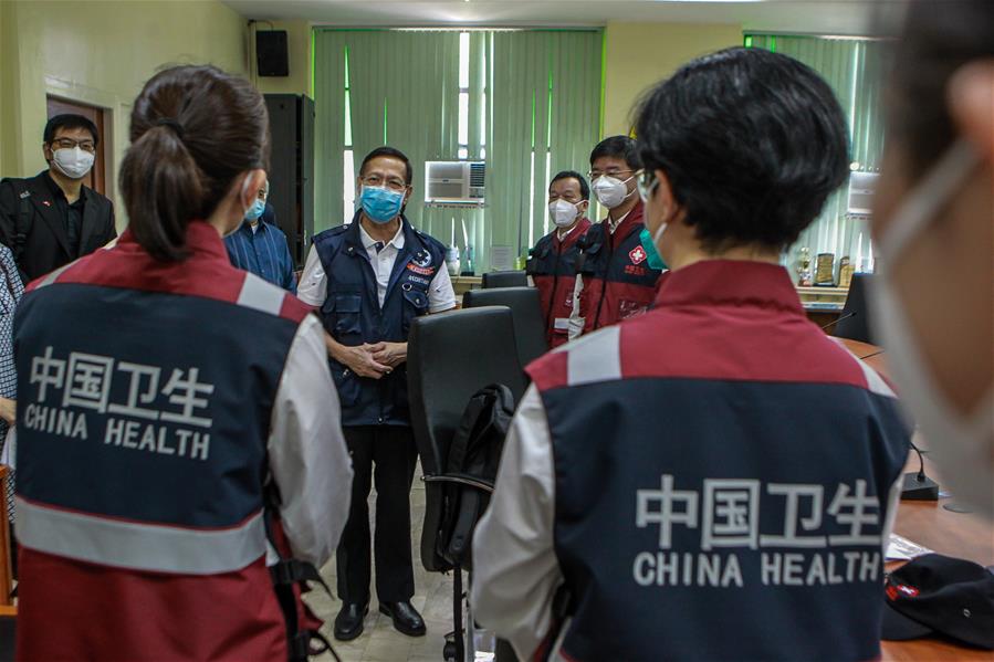 PHILIPPINES-MANILA-COVID-19-CHINESE MEDICAL TEAM-DOH-BRIEFING SESSION