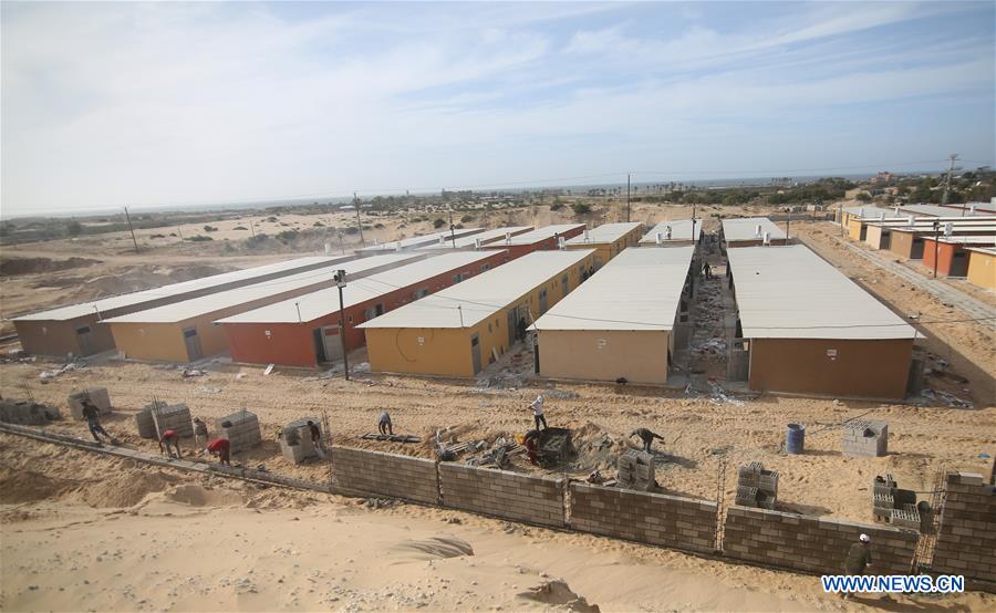 MIDEAST-GAZA-COVID-19-HOSPITAL-CONSTRUCTION