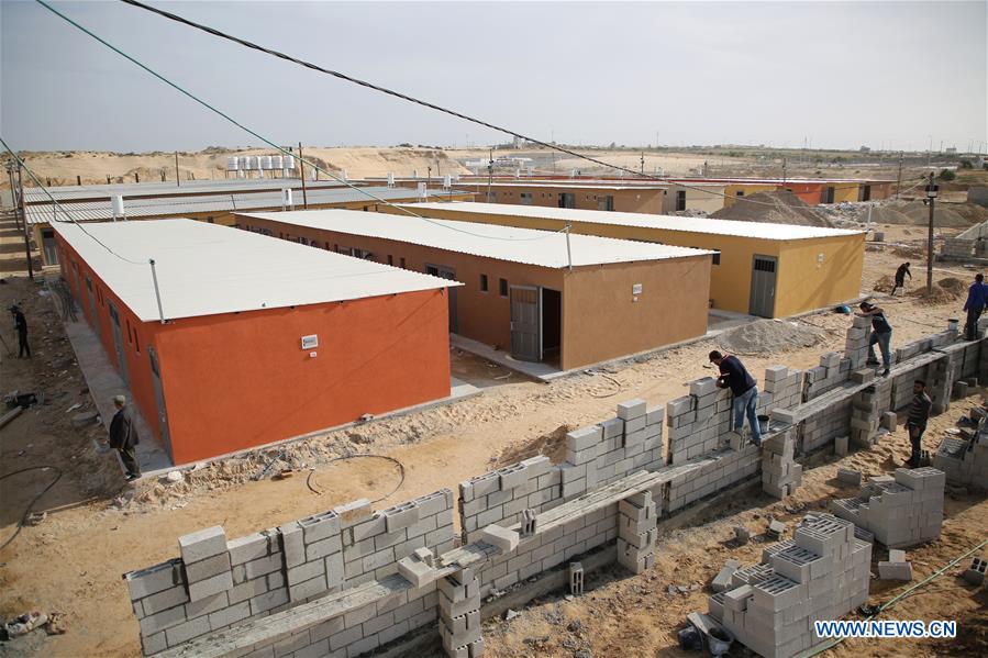 MIDEAST-GAZA-COVID-19-HOSPITAL-CONSTRUCTION