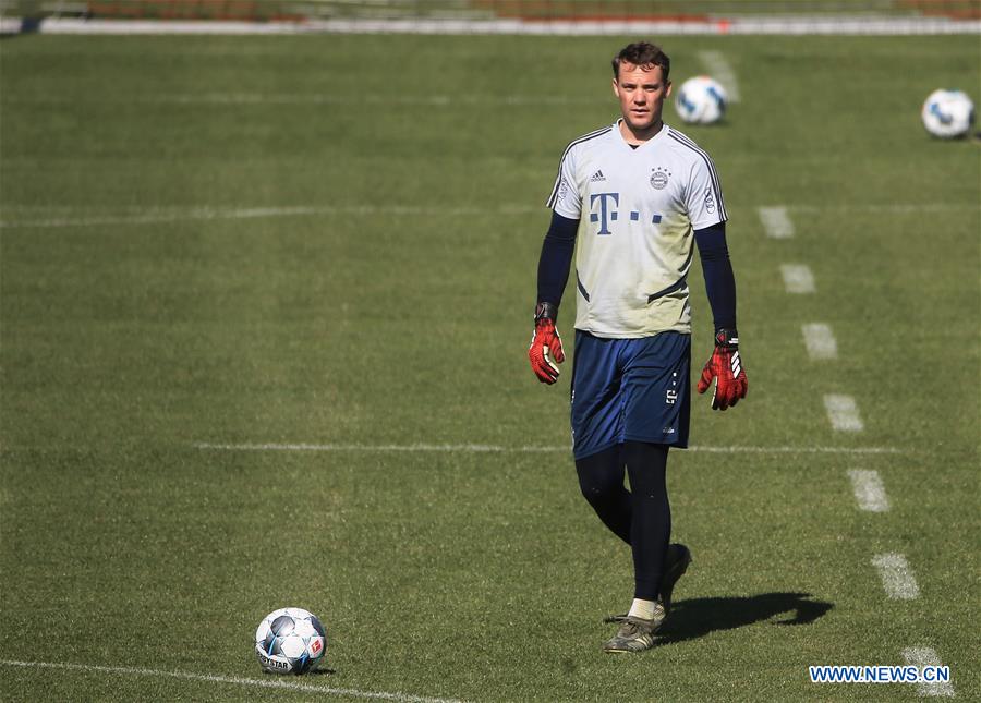 (SP)GERMANY-MUNICH-BAYERN MUNICH-COVID-19-TRAINING SESSION