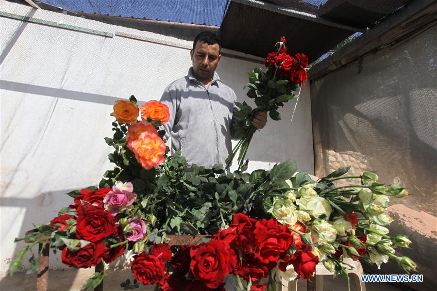 MIDEAST-NABLUS-COVID-19-FLOWER BUSINESS-HIT