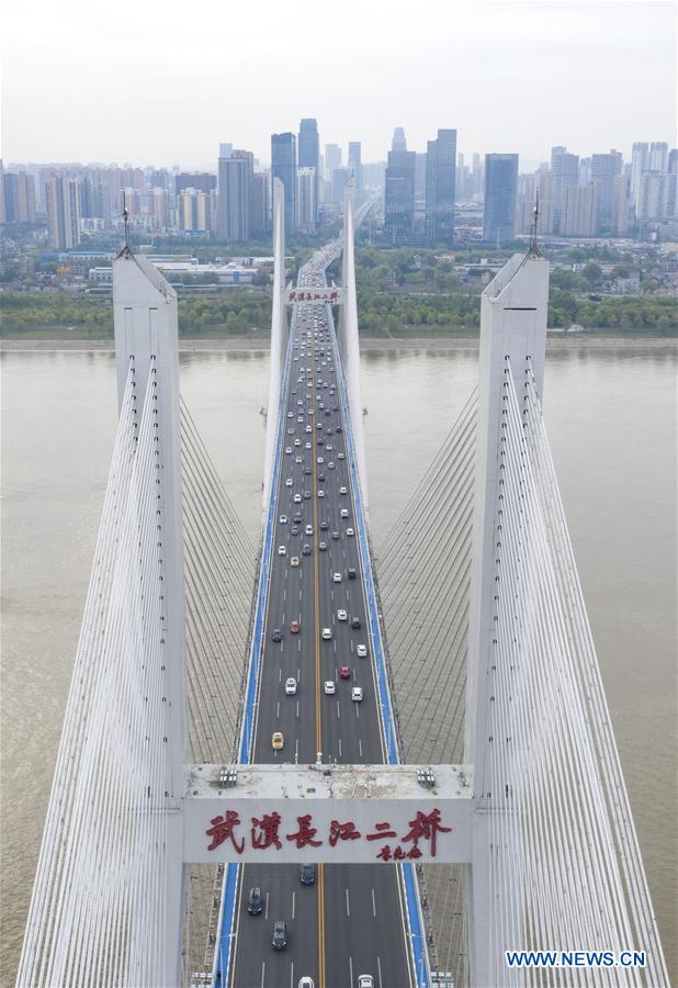 CHINA-HUBEI-WUHAN-THE SECOND YANGTZE RIVER BRIDGE-TRAFFIC (CN)