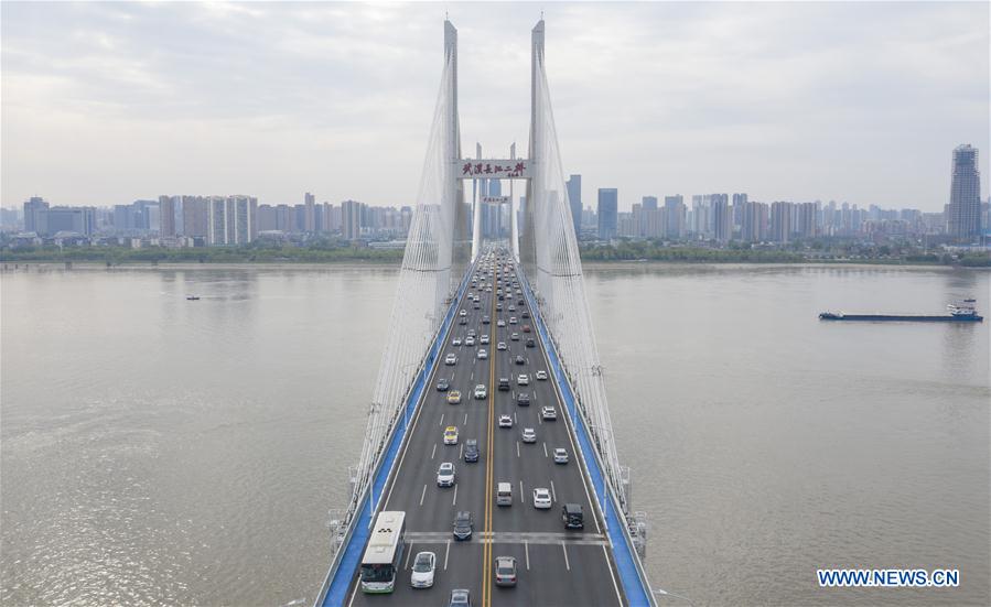 CHINA-HUBEI-WUHAN-THE SECOND YANGTZE RIVER BRIDGE-TRAFFIC (CN)