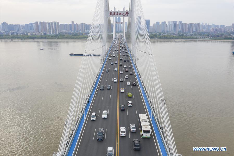 CHINA-HUBEI-WUHAN-THE SECOND YANGTZE RIVER BRIDGE-TRAFFIC (CN)