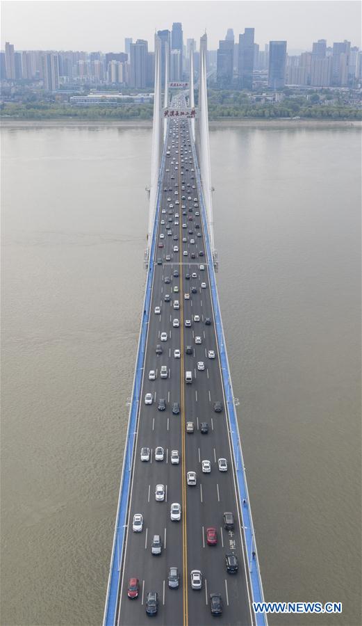 CHINA-HUBEI-WUHAN-THE SECOND YANGTZE RIVER BRIDGE-TRAFFIC (CN)