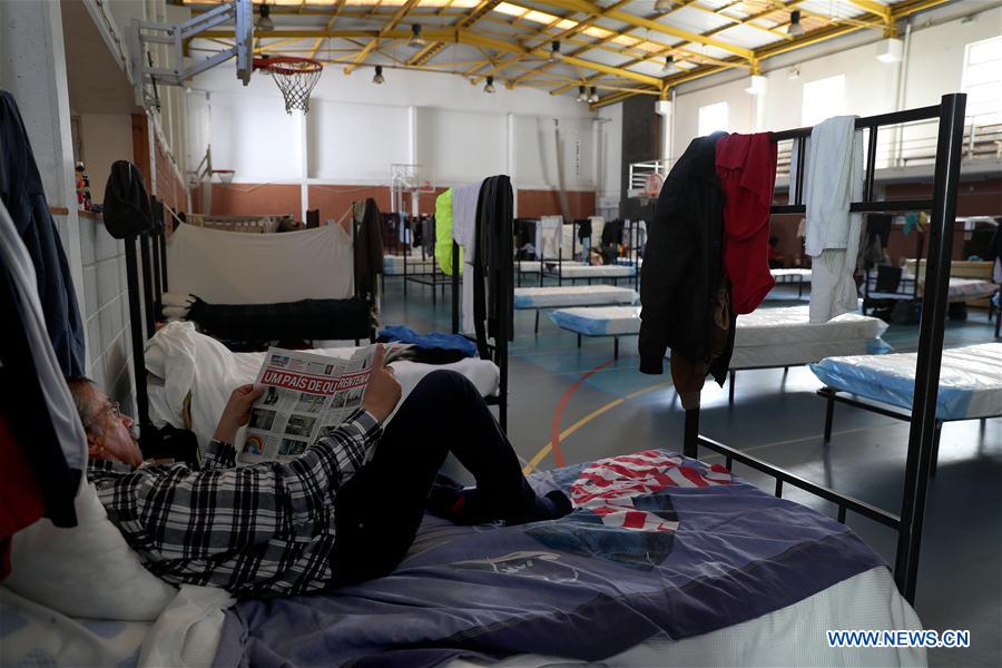 PORTUGAL-LISBON-COVID-19-HOMELESS SHELTER