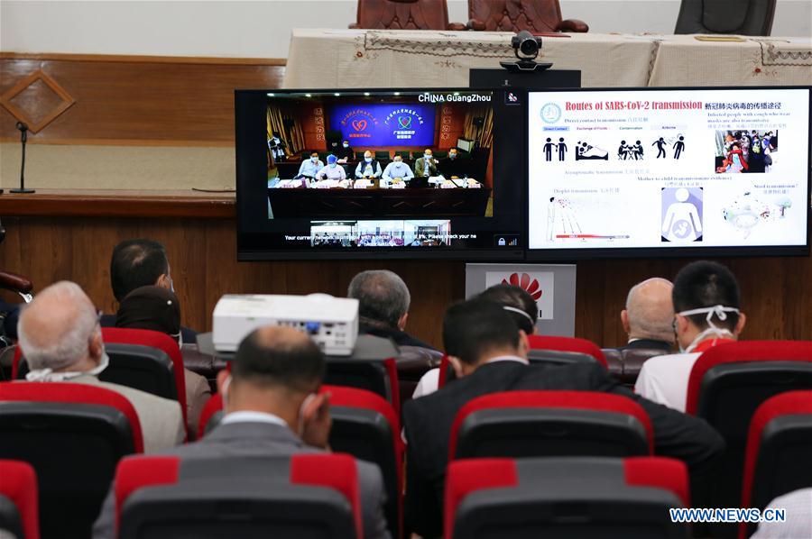 IRAQ-BAGHDAD-CHINA-MEDICAL EXPERT-COVID-19-VIDEO CONFERENCE