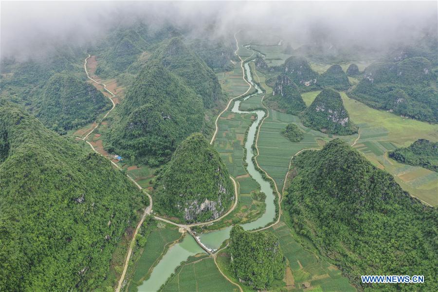 CHINA-GUANGXI-LONGAN-SPRING SCENERY (CN)