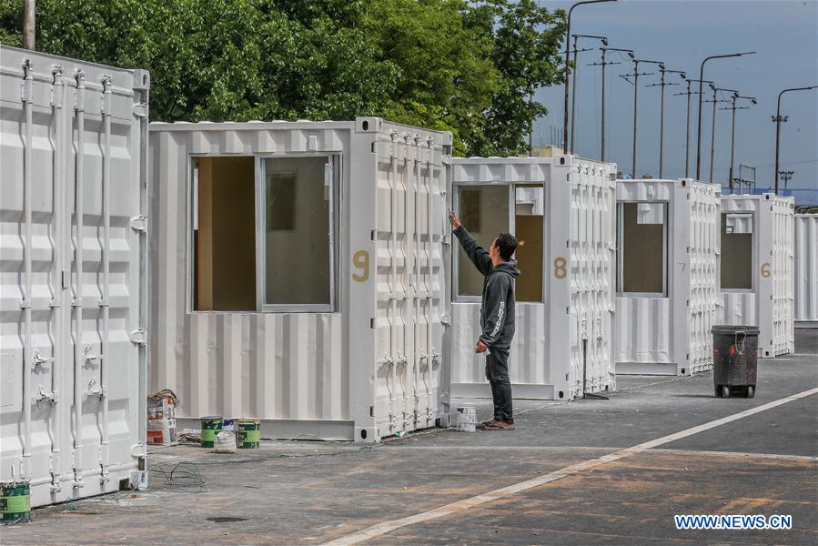 PHILIPPINES-MANILA-COVID-19-TEMPORARY MEDICAL FACILITIES-CONSTRUCTION