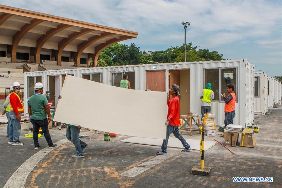 PHILIPPINES-MANILA-COVID-19-TEMPORARY MEDICAL FACILITIES-CONSTRUCTION