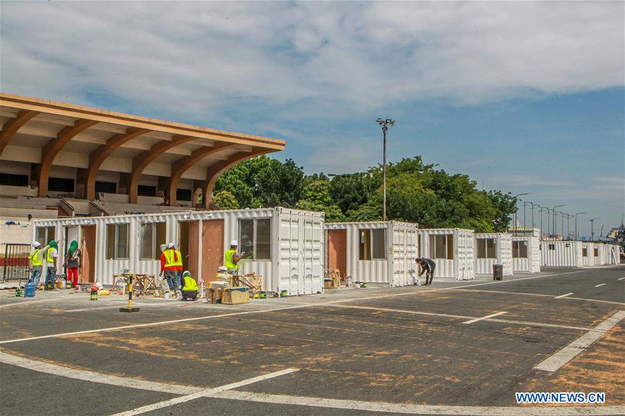 PHILIPPINES-MANILA-COVID-19-TEMPORARY MEDICAL FACILITIES-CONSTRUCTION