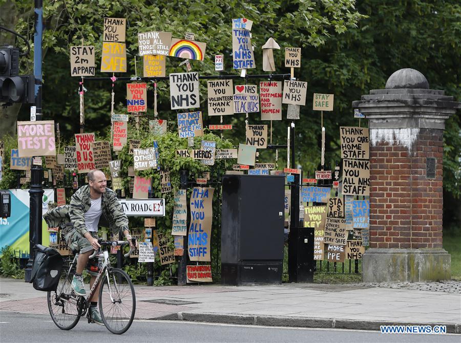 BRITAIN-LONDON-ARTWORK-NHS-APPRECIATION