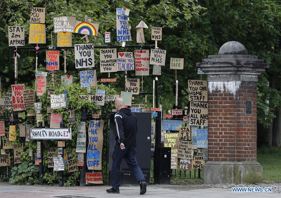 BRITAIN-LONDON-ARTWORK-NHS-APPRECIATION