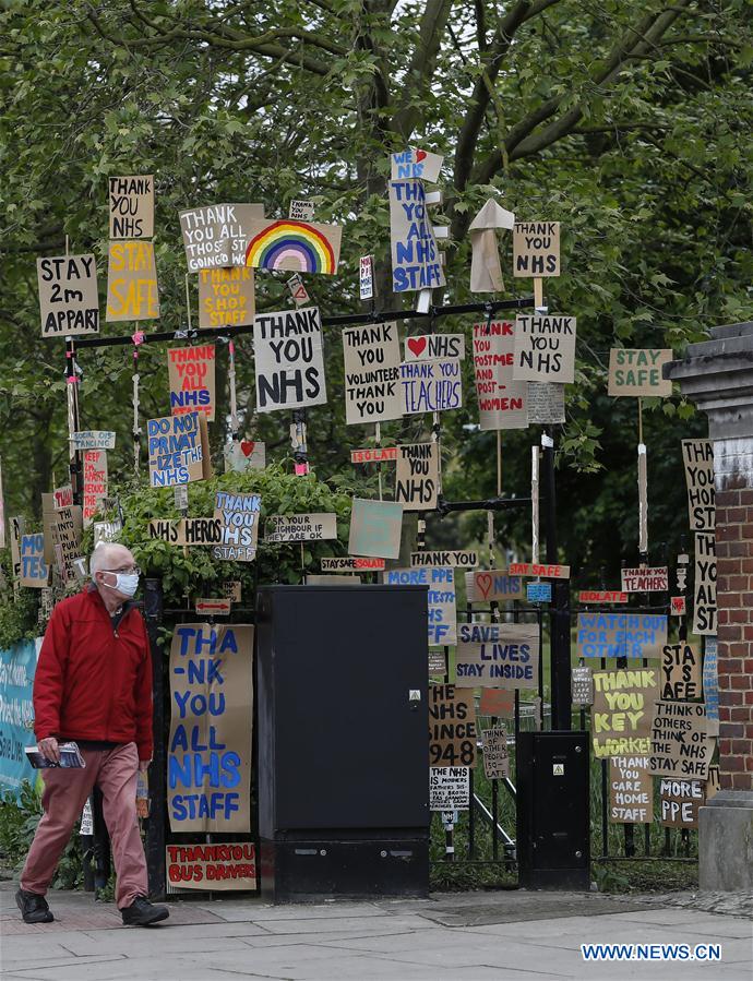 BRITAIN-LONDON-ARTWORK-NHS-APPRECIATION