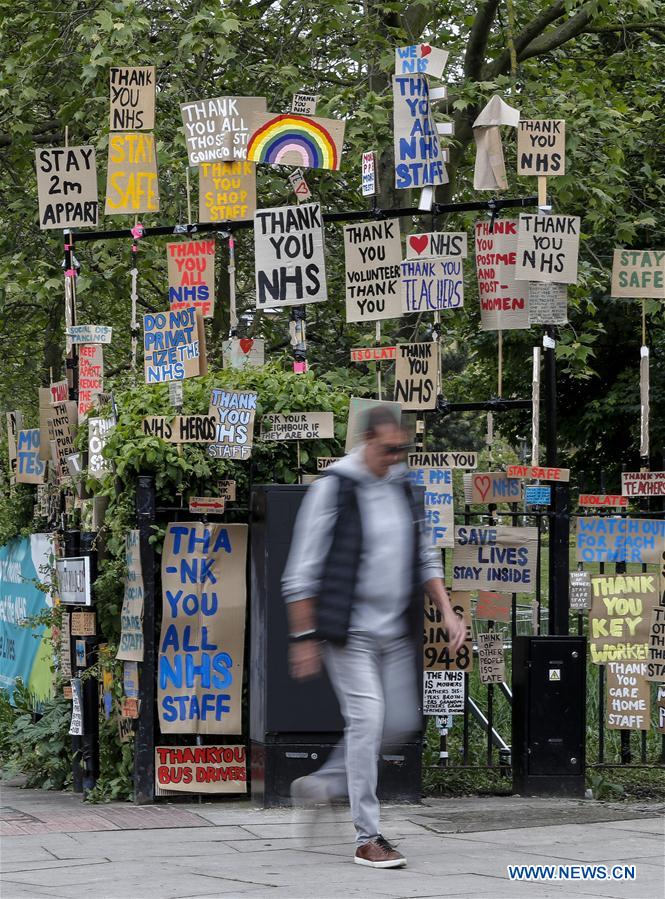 BRITAIN-LONDON-ARTWORK-NHS-APPRECIATION