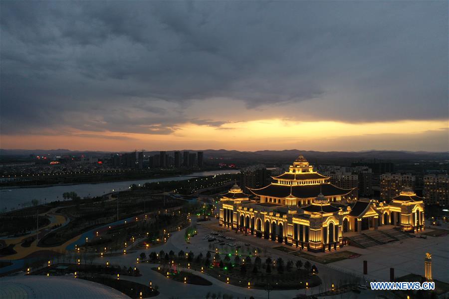 CHINA-INNER MONGOLIA-ULANHOT-NIGHT SCENE(CN)