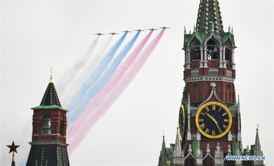 RUSSIA-MOSCOW-VICTORY DAY-AIR PARADE REHEARSAL